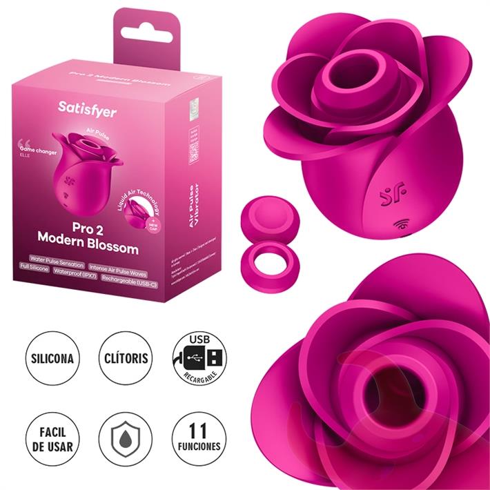  Pro 2 Modern Blossom Succionador con membrana de silicona y carga USB 