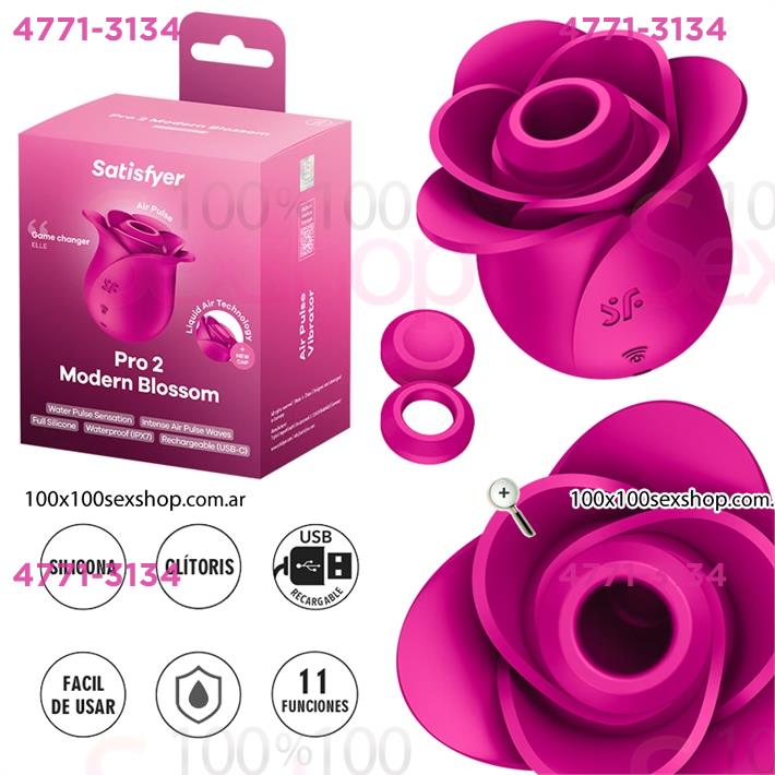 Pro 2 Modern Blossom Succionador con membrana de silicona y carga USB