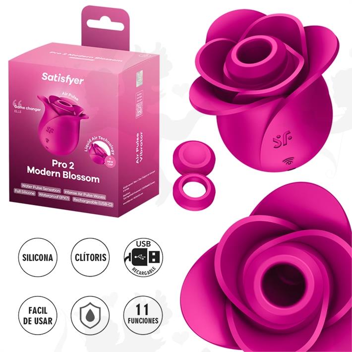 Pro 2 Modern Blossom Succionador con membrana de silicona y carga USB
