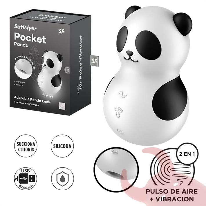 Pocket Panda Succionador y vibrador con carga USB