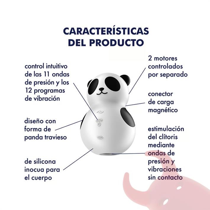 Pocket Panda Succionador y vibrador con carga USB