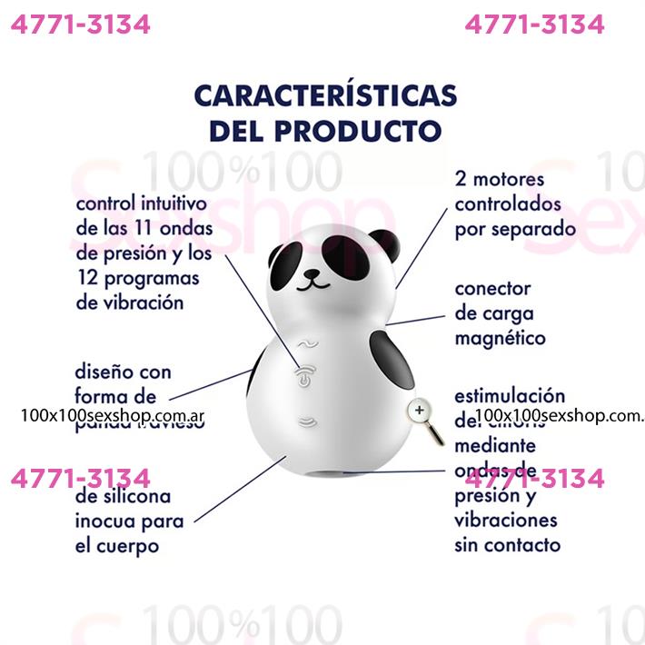 Pocket Panda Succionador y vibrador con carga USB