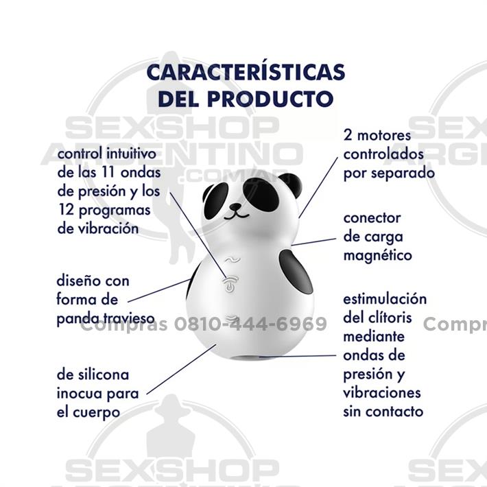 Pocket Panda Succionador y vibrador con carga USB