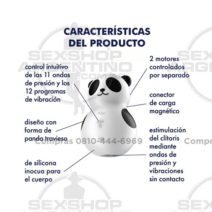 Pocket Panda Succionador y vibrador con carga USB
