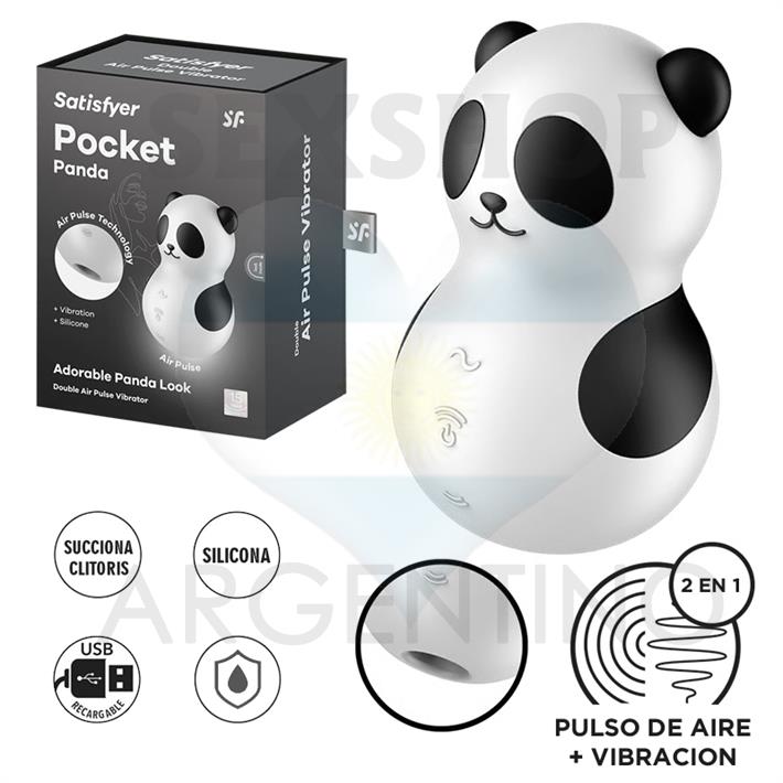 Pocket Panda Succionador y vibrador con carga USB