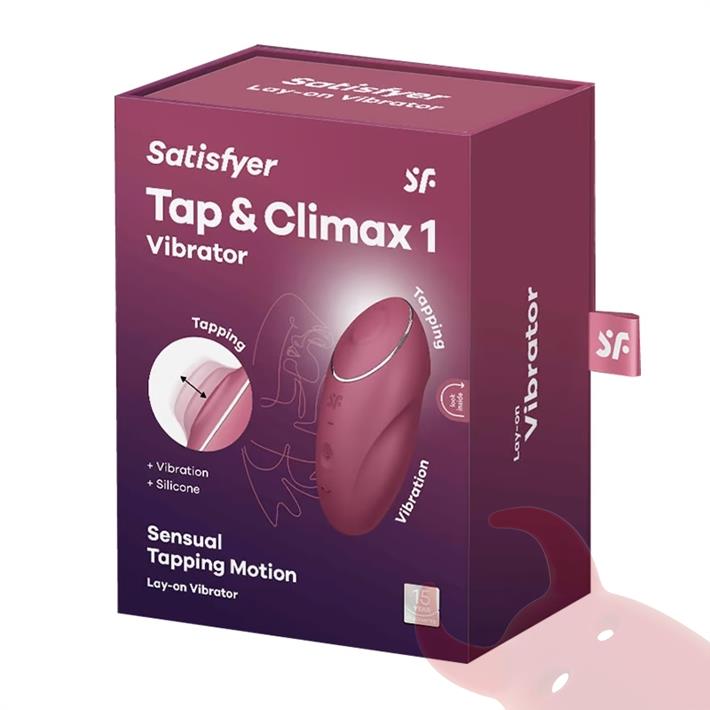 Tap & Climax 1 Vibrador con 2 motores y funciones de toques con carga USB