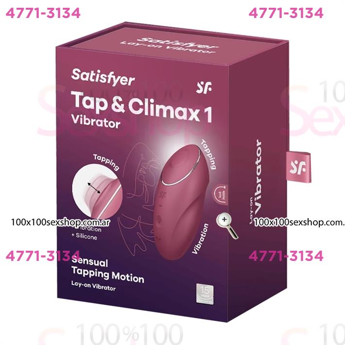 Tap & Climax 1 Vibrador con 2 motores y funciones de toques con carga USB