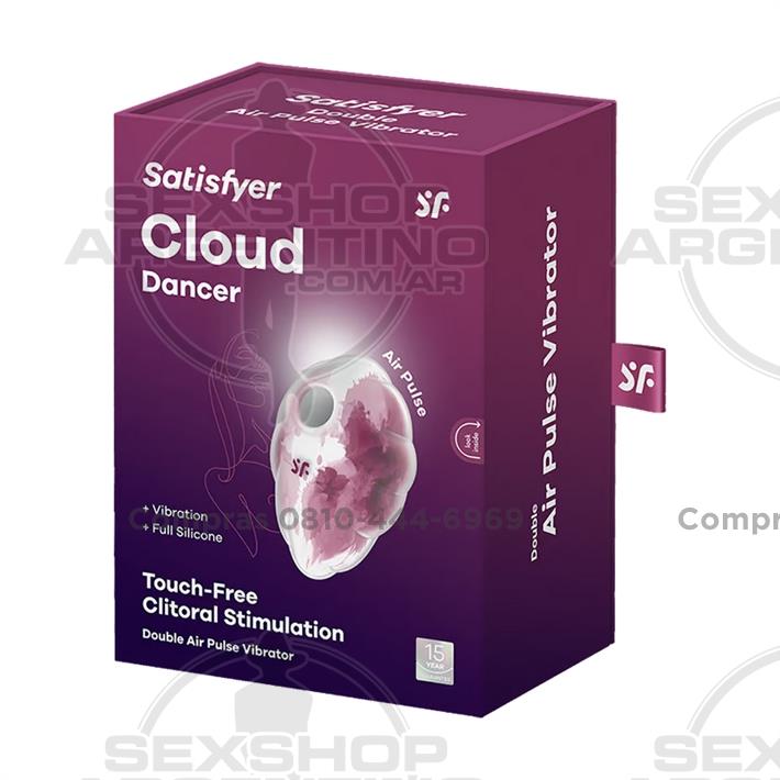 Cloud Dancer Vibrador y succionador con carga USB