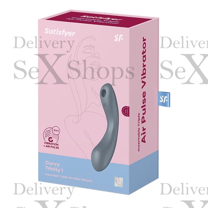Curvy Trinity 1 Estimulacion clitorial mediante ondas de presion y de punto G mediante vibracion