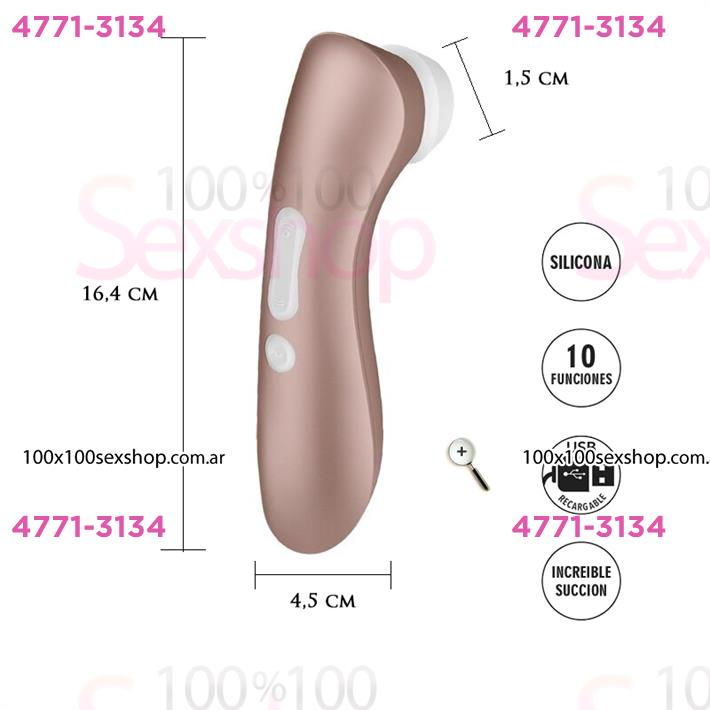 Cód: CA SS-SA-6525 - Satisfyer Pro 2 + Vibrador y Succionador de clitoris con carga USB - $ 116600