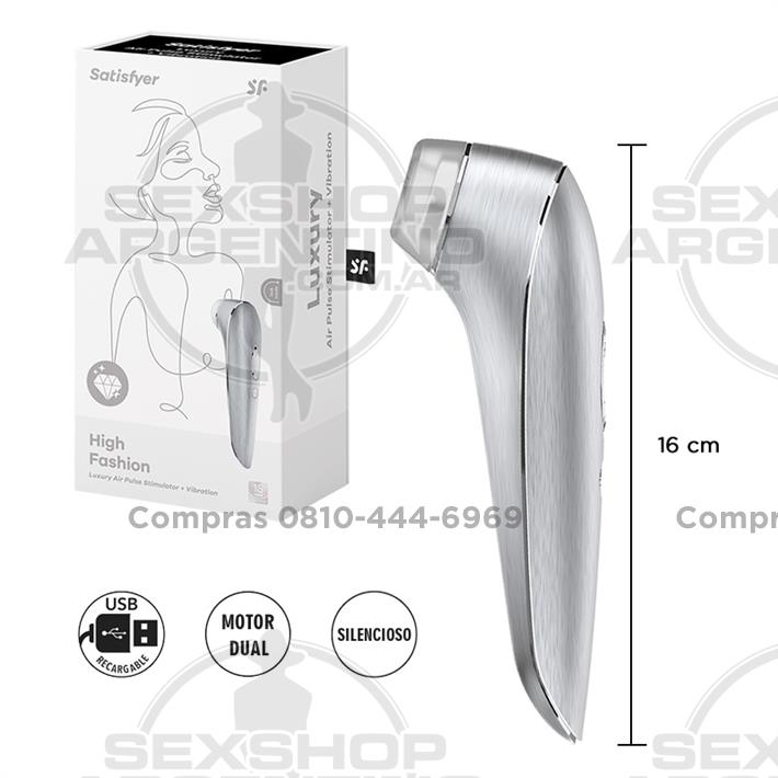  - Luxury High Fashion estimulador de clitoris por onda de presion y vibracion con carga USB