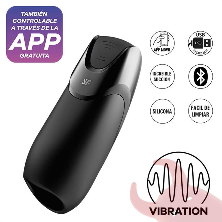  Men Vibration Masturbador con carga USB y control Via App 