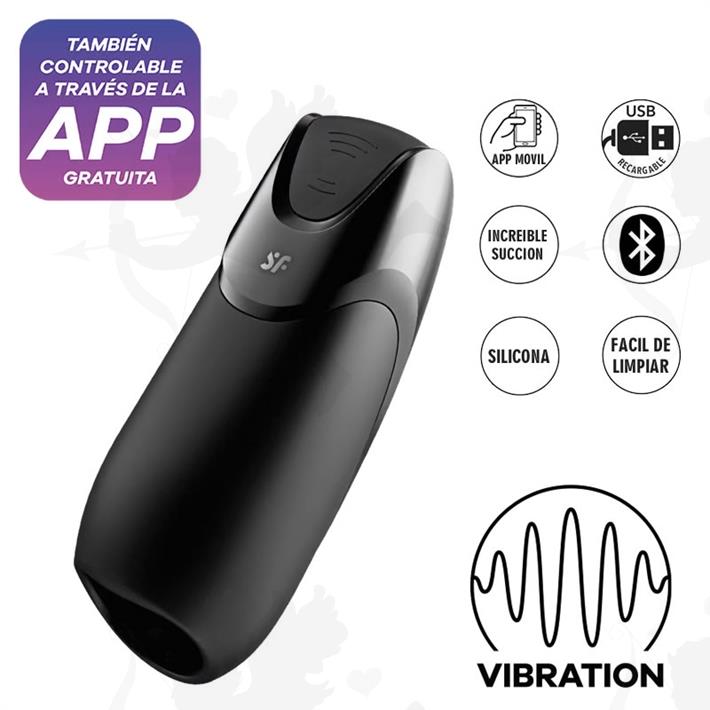 Cód: SS-SA-6570 - Men Vibration Masturbador con carga USB y control Via App - $ 114200