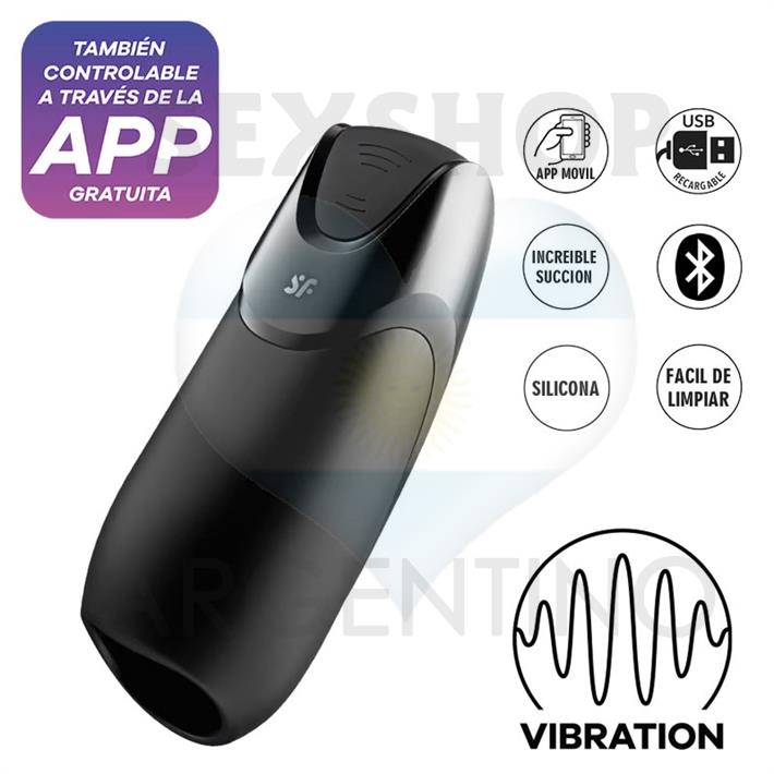 Men Vibration Masturbador con carga USB y control Via App