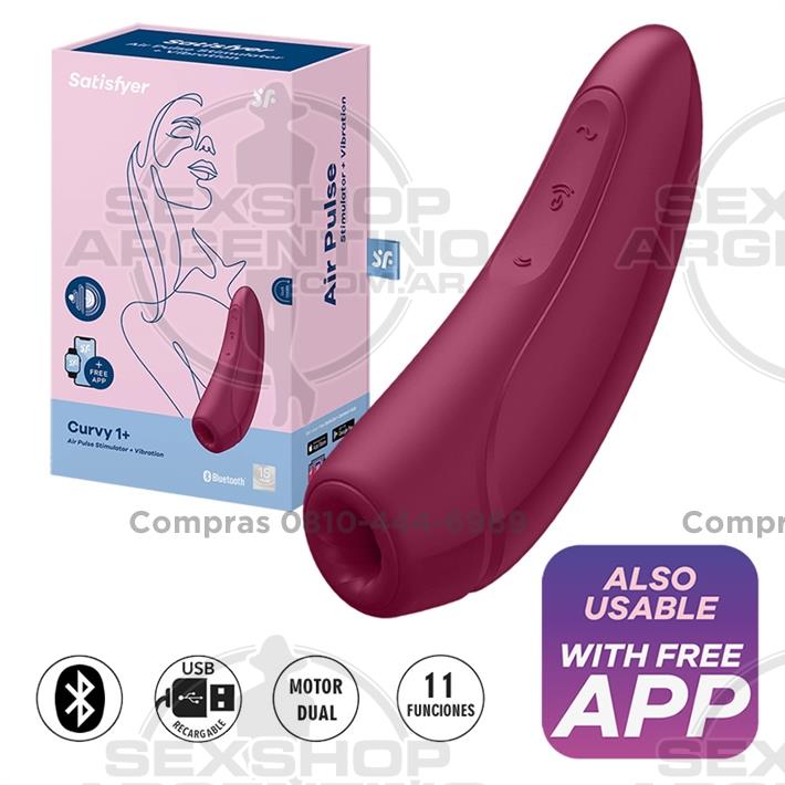  - Curvy 1+ Succionador de clitoris con control Bluetooth