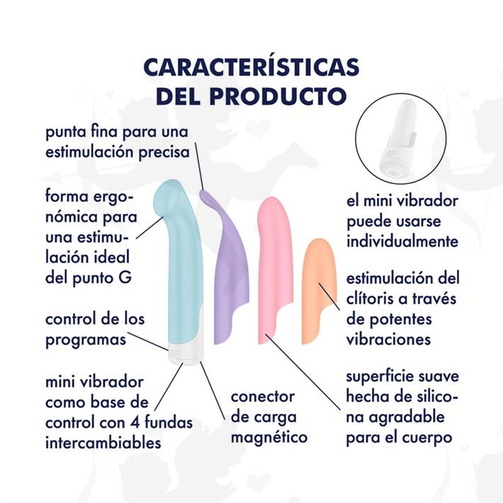 Playful Four estimulador con kit de 4 cabezales diferentes