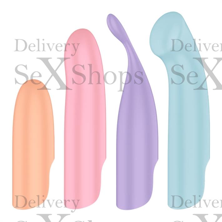 Playful Four estimulador con kit de 4 cabezales diferentes Playful Four estimulador con kit de 4 cabezales diferentes