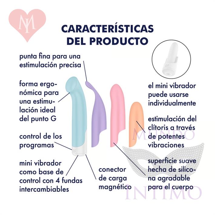 Playful Four estimulador con kit de 4 cabezales diferentes