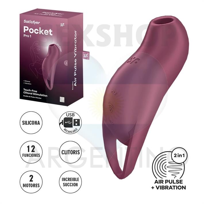 Pocket Pro 1: Succionador Clitoral con Ondas de Presión y Vibración