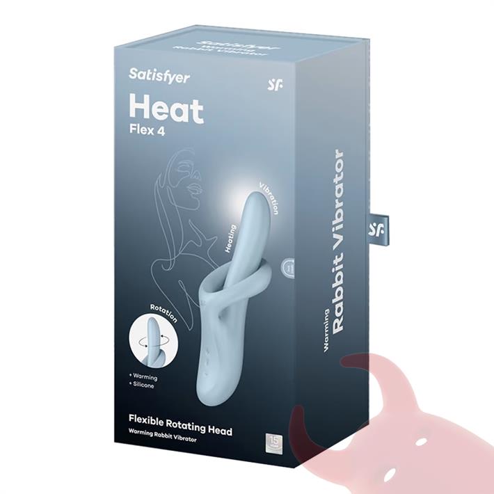Heat Flex 4 - Vibrador con efecto calor y Flexible ademas con 4 Motores