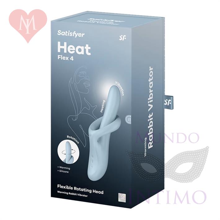 Heat Flex 4 - Vibrador con efecto calor y Flexible ademas con 2 Motores