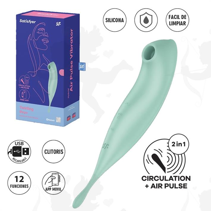  Twirling Pro+ Succionador y vibrador con aplicación 