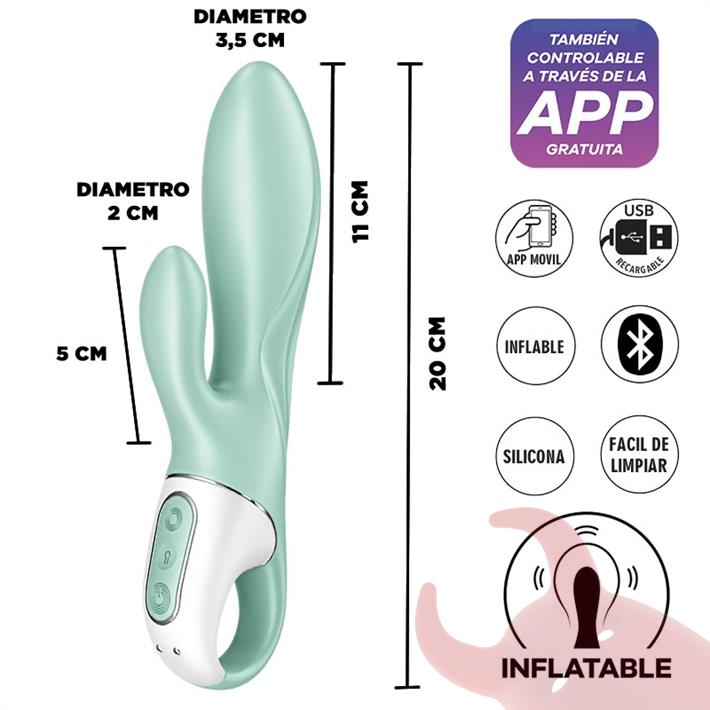  Air Pump Bunny 5 estimulador con APP 