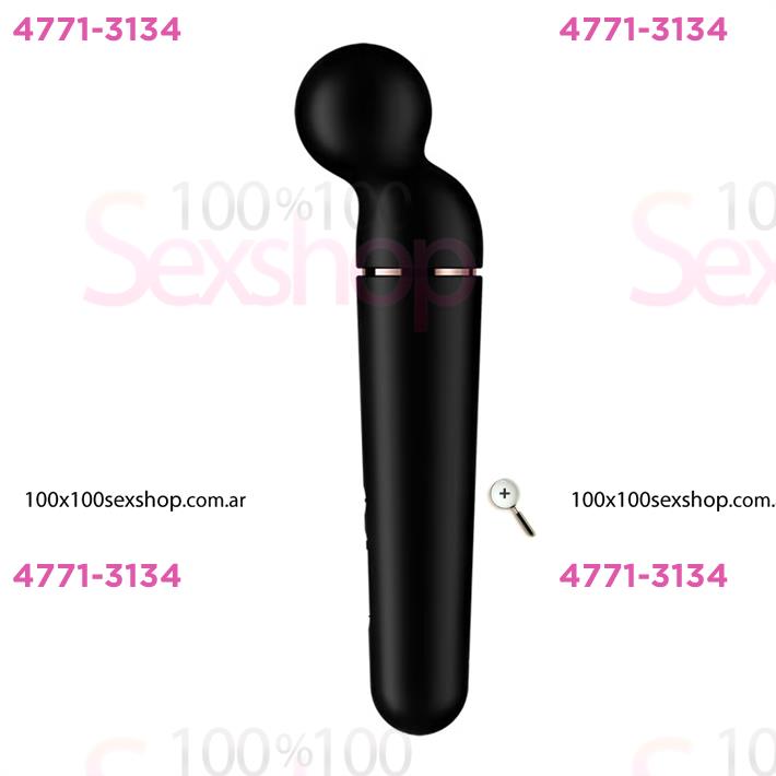 Cód: CA SS-SA-8553 - Planet Wand-er black + rosegold  Vibrador potente con mas de 60 modos de vibracion - $ 132000