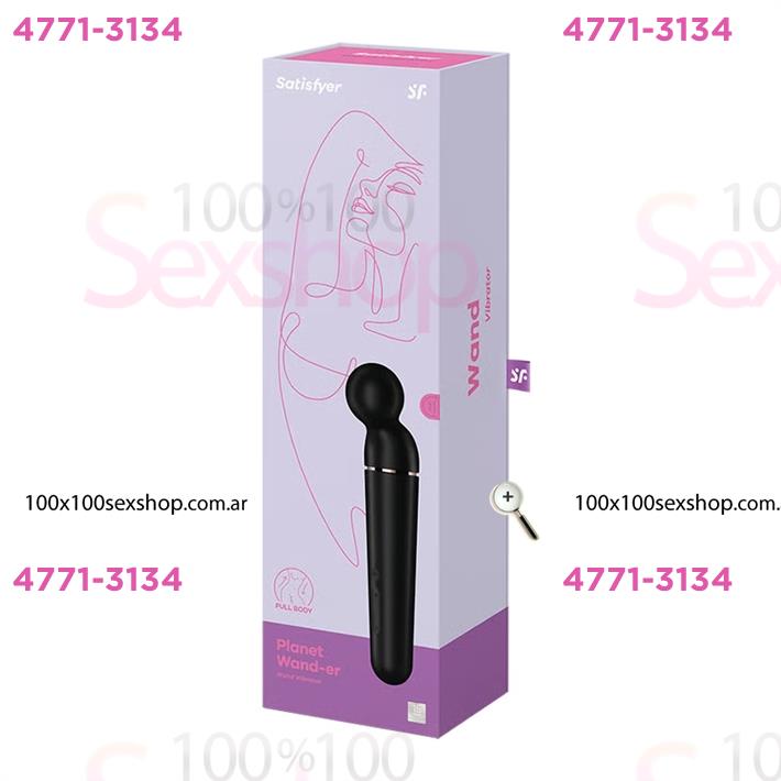 Planet Wand-er black + rosegold Vibrador potente con mas de 60 modos de vibracion