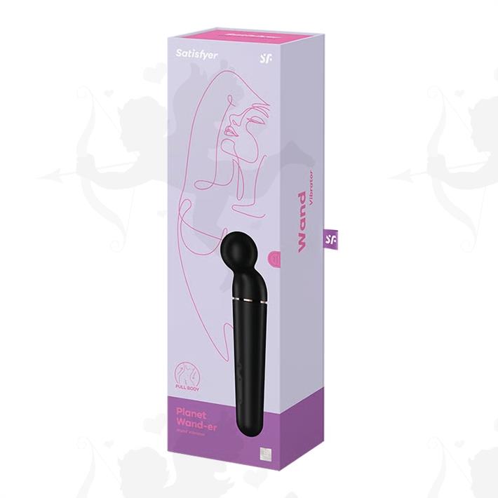 Planet Wand-er black + rosegold  Vibrador potente con mas de 60 modos de vibracion