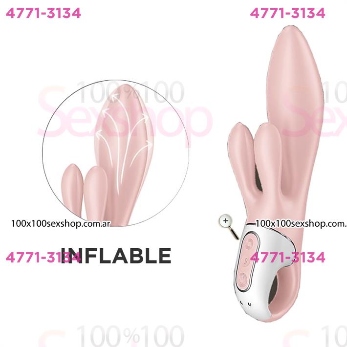 Air Pump Bunny 3: Vibrador Inflable con Estimulación Dual para Punto G y Clítoris