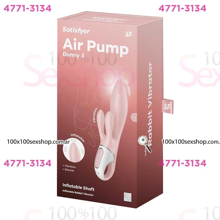 Air Pump Bunny 3: Vibrador Inflable con Estimulación Dual para Punto G y Clítoris