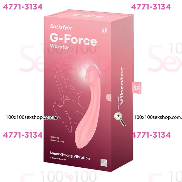 G-Force pink estimulador de punto G con carga USB