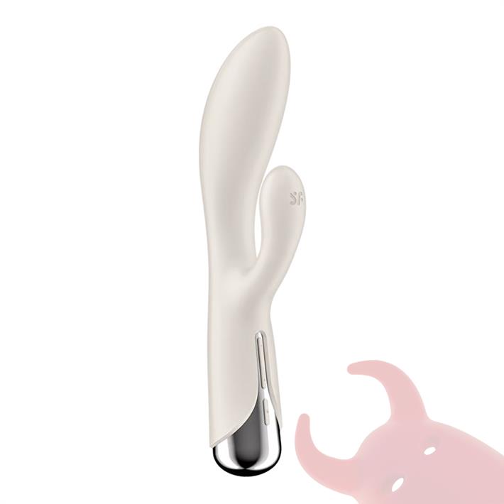 Spinning Rabbit 1 beige Estimulador de punto G con vibracion para el clitoris
