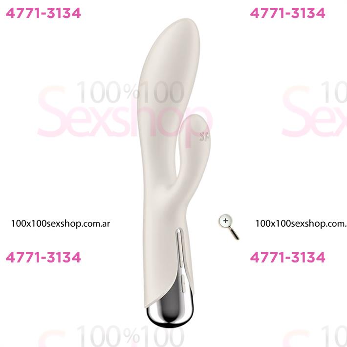 Spinning Rabbit 1 beige Estimulador de punto G con vibracion para el clitoris