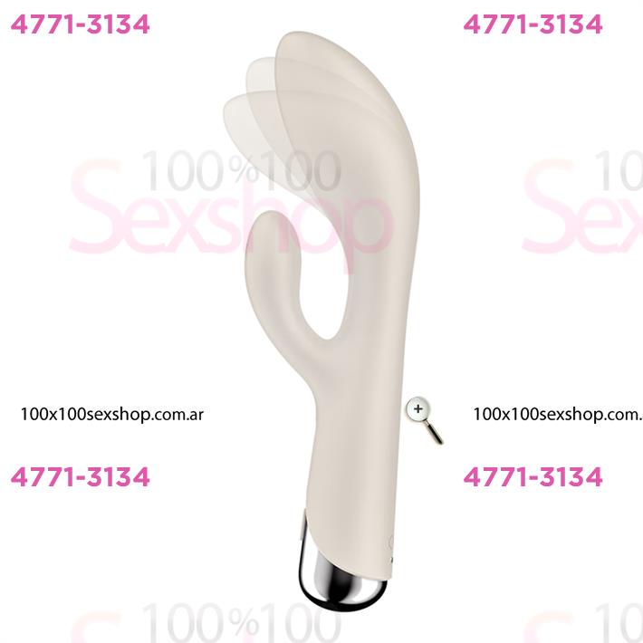Spinning Rabbit 1 beige Estimulador de punto G con vibracion para el clitoris