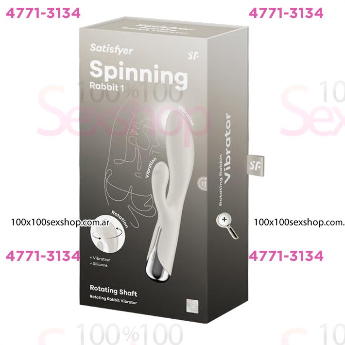 Spinning Rabbit 1 beige Estimulador de punto G con vibracion para el clitoris
