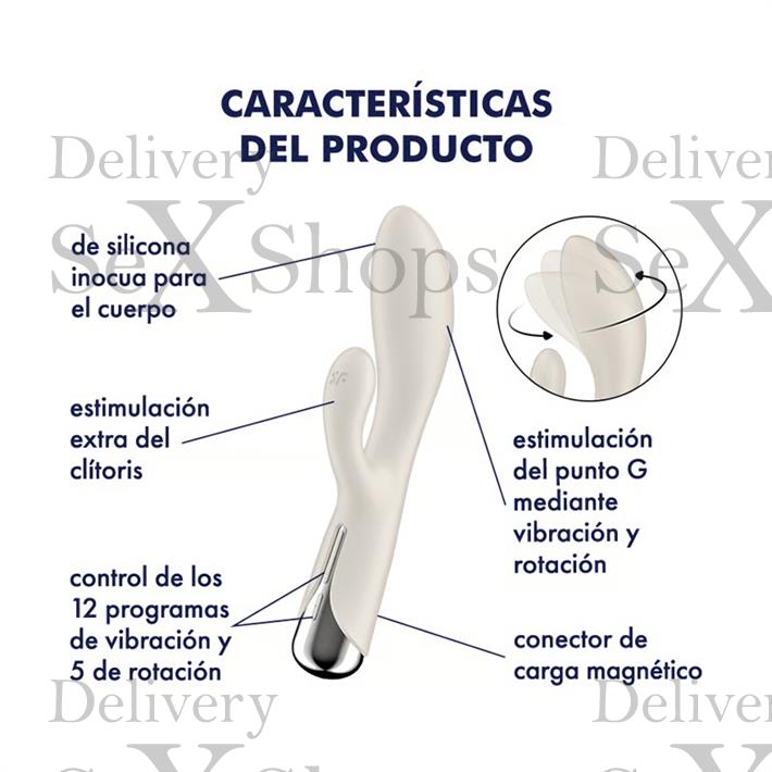 Spinning Rabbit 1 beige Estimulador de punto G con vibracion para el clitoris Spinning Rabbit 1 beige Estimulador de punto G con vibracion para el clitoris