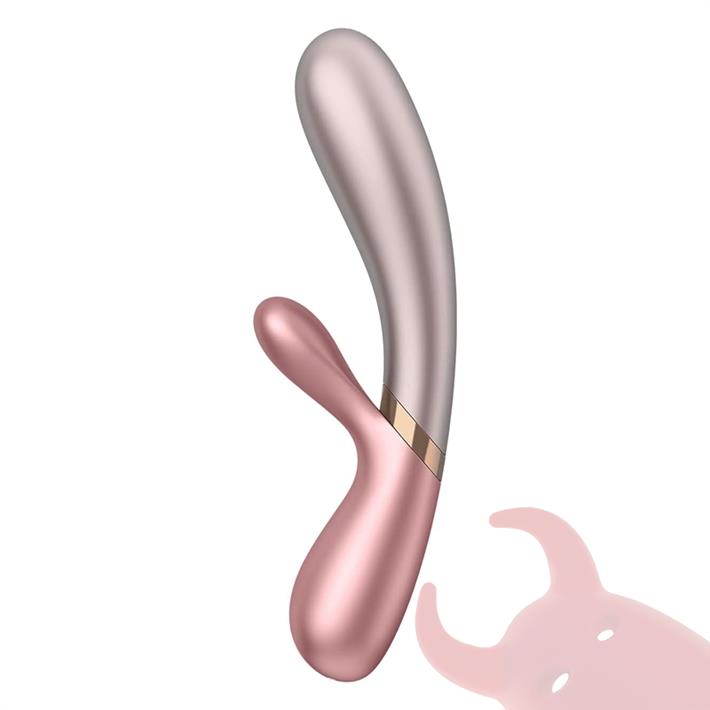 Vibrador con efecto de calor para estimular el punto g y el clitoris