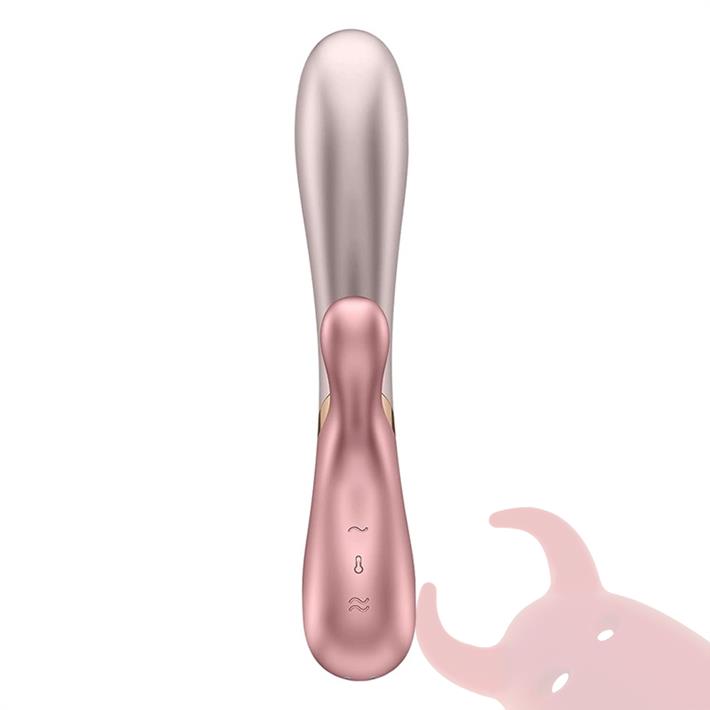 Vibrador con efecto de calor para estimular el punto g y el clitoris
