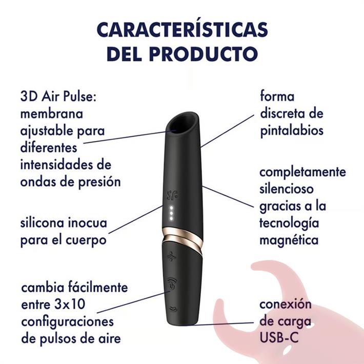 Perfect Kiss - Estimulador por ondas de presion con carga USB