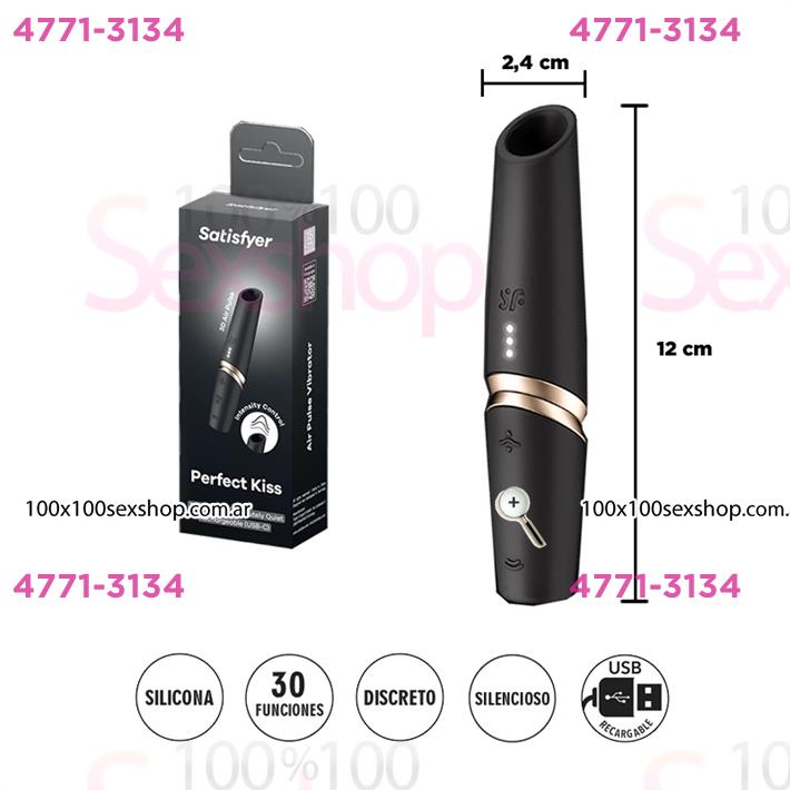 Perfect Kiss - Estimulador por ondas de presion con carga USB