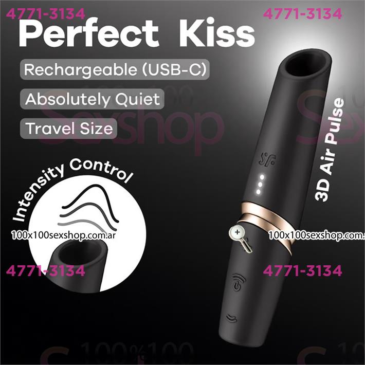 Perfect Kiss - Estimulador por ondas de presion con carga USB