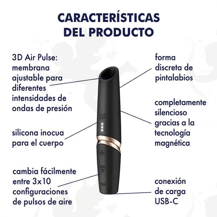 Perfect Kiss - Estimulador por ondas de presion con carga USB