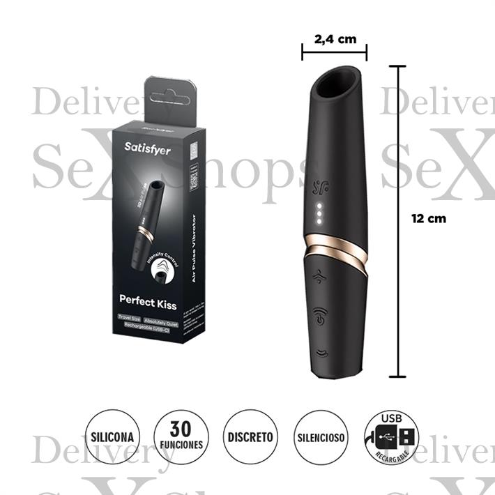  Perfect Kiss - Estimulador por ondas de presion con carga USB 