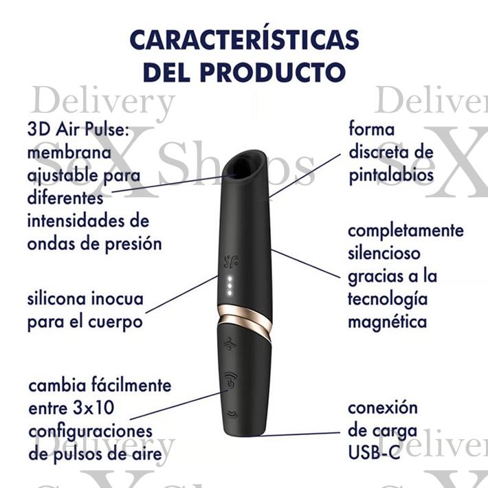 Perfect Kiss - Estimulador por ondas de presion con carga USB