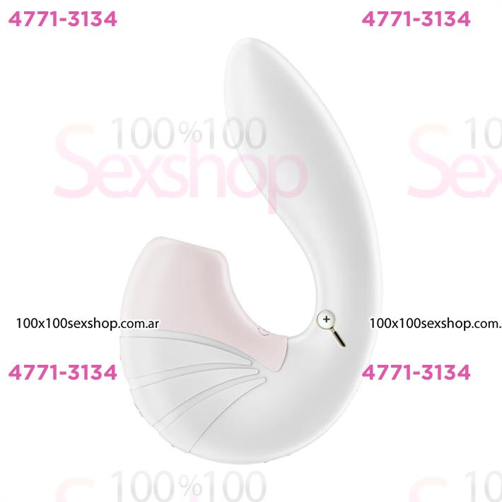 Supernova white succionador de clitoris con estimulacion de punto G y carga USB
