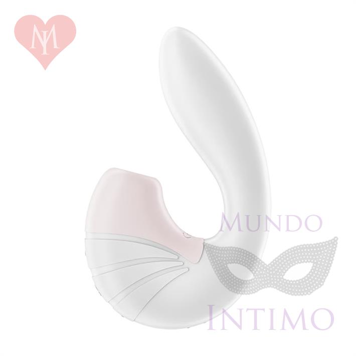 Supernova white succionador de clitoris con estimulacion de punto G y carga USB