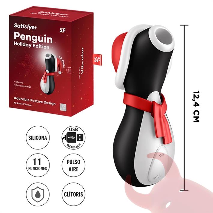  Satisfyer Pro penguin succionador clitorial edicion navideña 