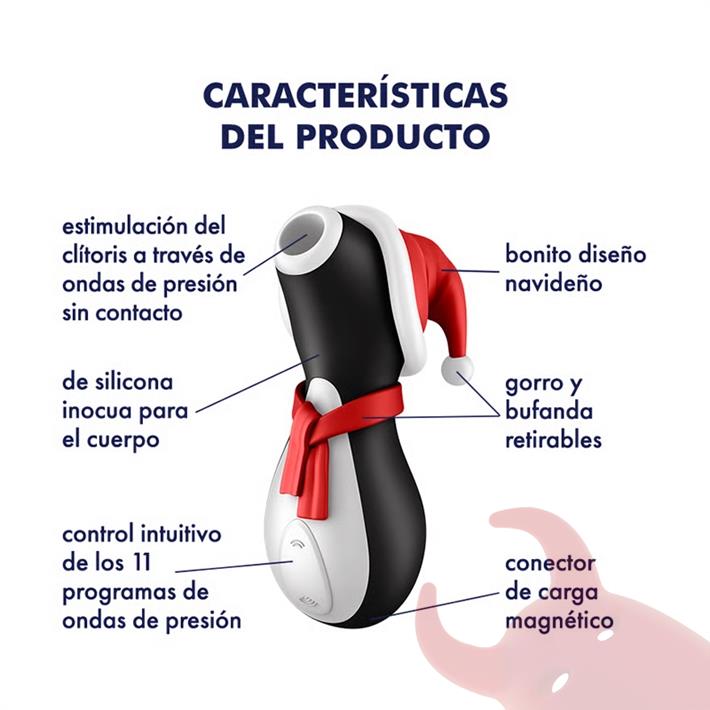 Satisfyer Pro penguin succionador clitorial edicion navideña